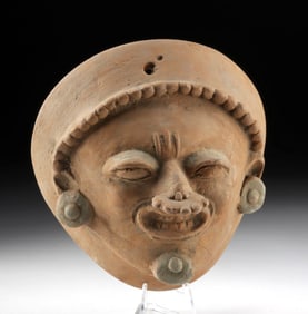 Jamacoaque Pottery Mask w / Ear, Nose, & Chin Ornaments