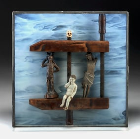 “Memento Mori” Shadow Box with Devotional Fragments