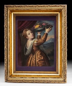 19th C. KPM Porcelain Painting (after Titian Lavinia)