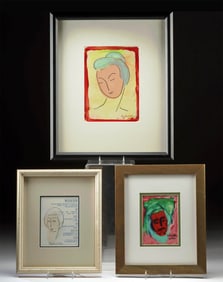 Three Phyllis Diller Mixed Medias - Jade, Una, & Anger