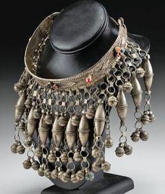 Middle Eastern Bedouin Brass Choker Kirdala Necklace