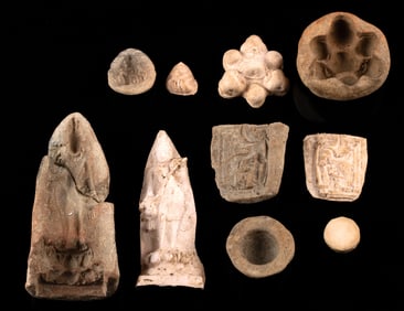 3rd C. Gandharan Pottery Molds (for Religious Paneling)