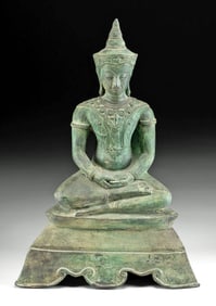 20th C. Thai Seated Buddha (as Prince Siddhartha)