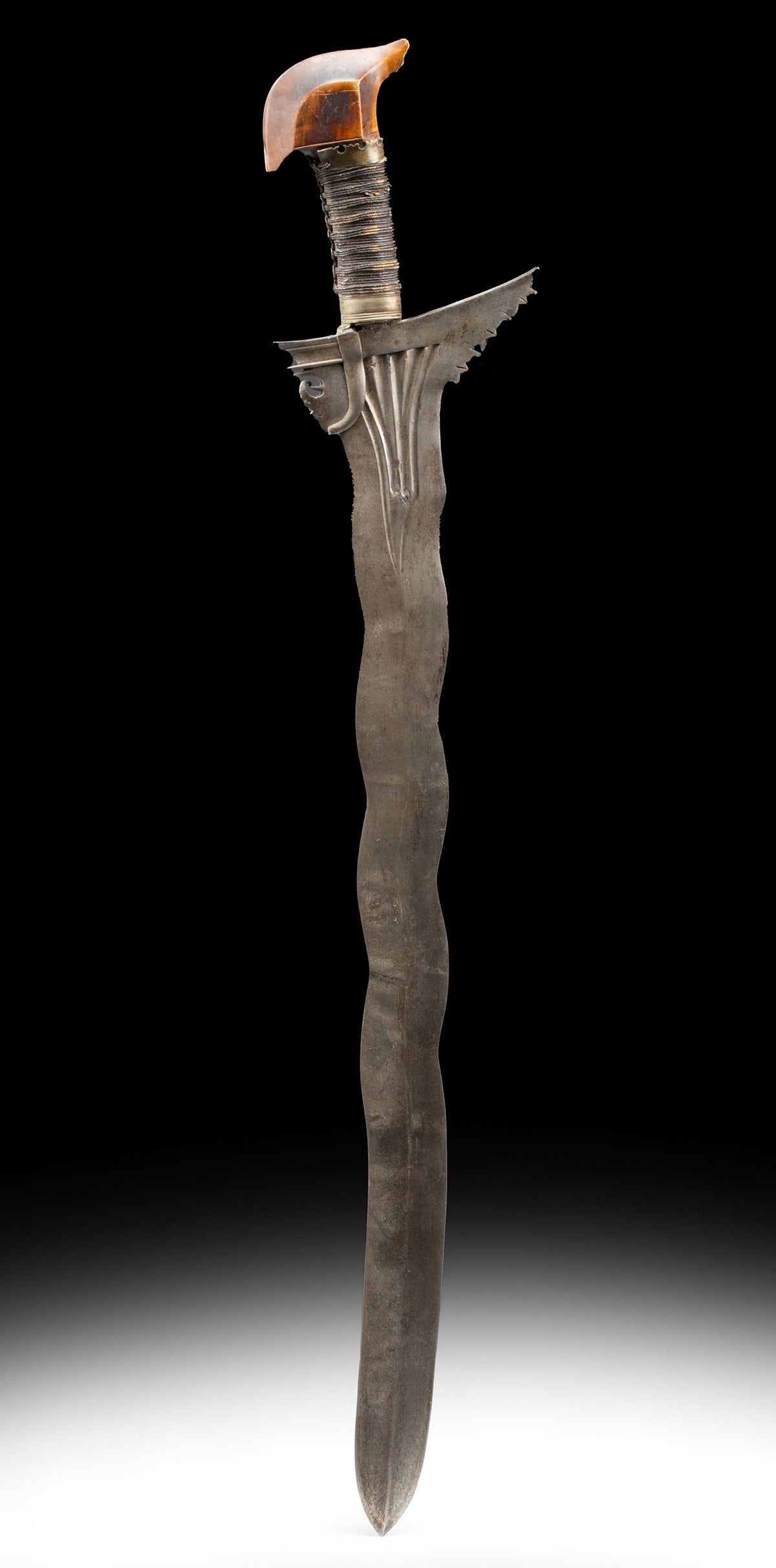 Mindanao 19th C. Philippines Kalis Sword Wavy Blade (1 of 3)