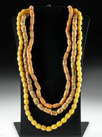 19th C. African Venetian Glass Bead Necklaces