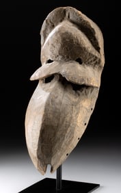Early 20th C. African Dan Wood Bird Mask, Ge Gon