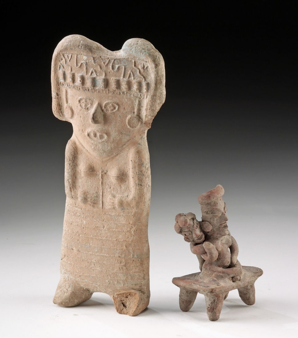 2 Pre-Columbian Pottery Figures (1 of 3)