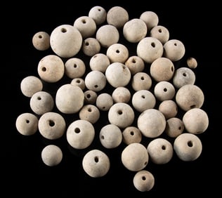 Group of 50 Pre-Columbian Pottery Beads