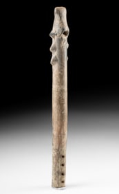 Colima Pottery Flute w/ Ceiba Tree Spikes
