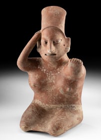 Jalisco Pottery Seated Female Figure