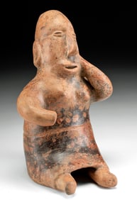 Colima Pottery Figure of a Seated Woman