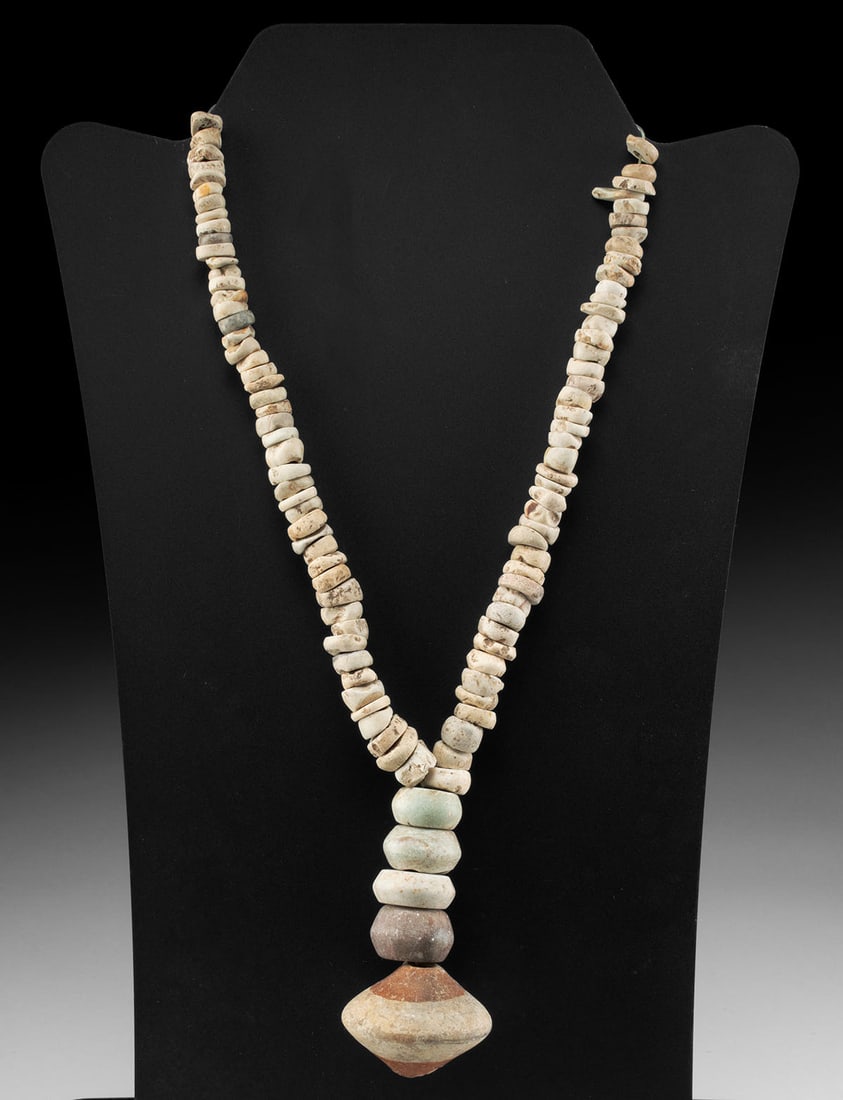 Necklace w/ Colima Shell, Pottery, & Stone Beads (1 of 3)