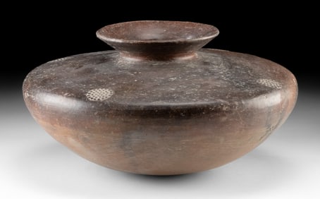 Colima Redware Pottery Squat Jar