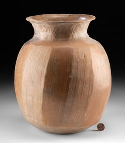 Large Nayarit Pottery Vessel (Squash / Pumpkin Form)