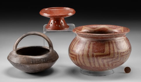 Three Chupicuaro Pottery Vessels