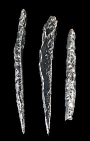 Colima Obsidian Bloodletters / Piercers (3)