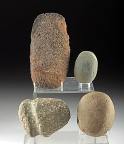Four Native American Eastern Woodland Stone Tools