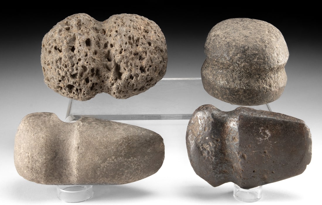 Lot of 4 Native American Eastern Woodland Stone Tools (1 of 1)