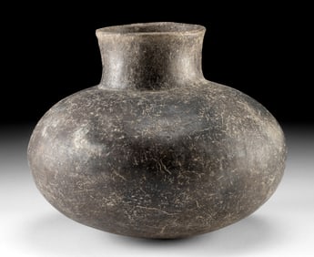 Mississippian Pottery Jar w/ Dark Surface Color