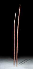 Early 20th C. Native American Wood Bows (pr)