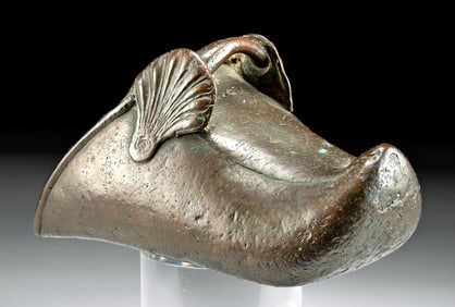 18th C. Spanish Colonial Brass Slipper Stirrup (single)