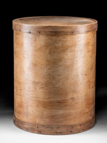 19th C. American Shaker Bentwood Birch Storage Barrel