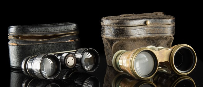 Rodenstock Bakelite Binoculars + Nacre Opera Glasses