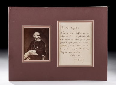 1890 Charles Gounod Letter to Publisher Heugel