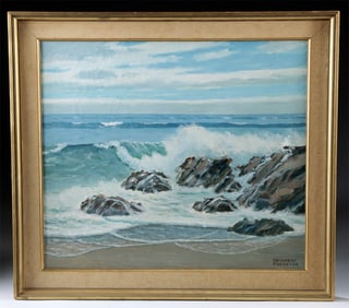 H. Foerster Painting - "Maine Coast by Portland Light"