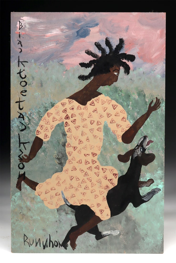 Black Joe Jackson Painting - "Runn Home" (1 of 2)