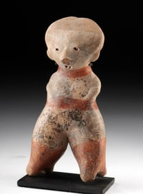 Nayarit Chinesco Pottery Standing Shaft Tomb Figure