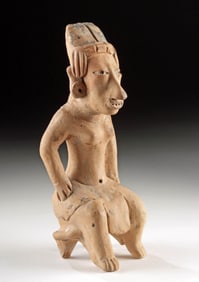 Huastec Pottery Semi-Nude Female Figure, TL Tested