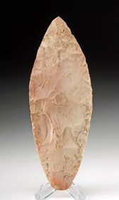 Large Native American Archaic Chert Morris Knife Blade