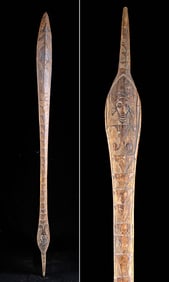 19th C. Buka Island Wood Kokorra Ceremonial Paddle