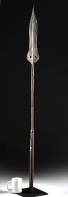 19th C. Congo / Kuba Iron Spear for Defense & Prestige