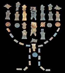 42 Ancient Egyptian Bone Plaques / Furniture Inlays