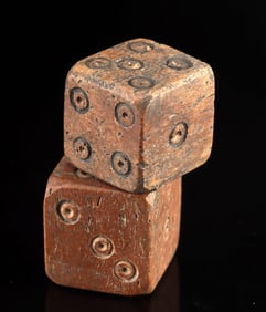 Pair of Roman Gaming Dice - Ungulate Bone