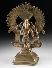 18th C. Indian Brass Durga Shrine Figure