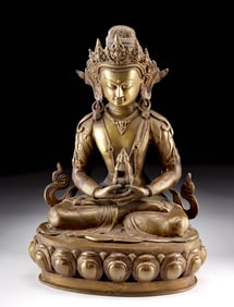 Tibetan Brass Amitayus Buddha, ex-Anthony Quinn Coll.