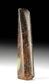 Neolithic Chinese Nephrite Jade Ritual Adze Blade