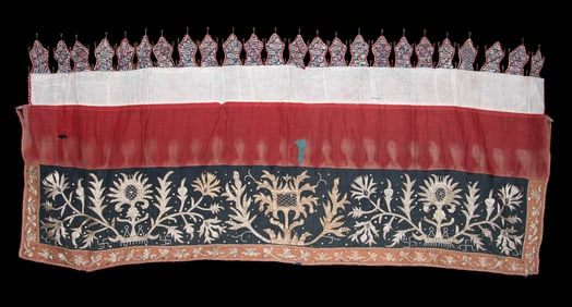 Malaysian Embroidered Tirai Textile Festive Wall Decor