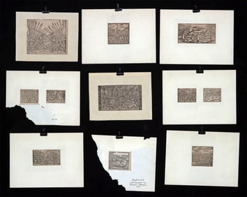 16th C. German Woodblock Prints - Münster’s Cosmographia, Ovid’s Metamorphoses