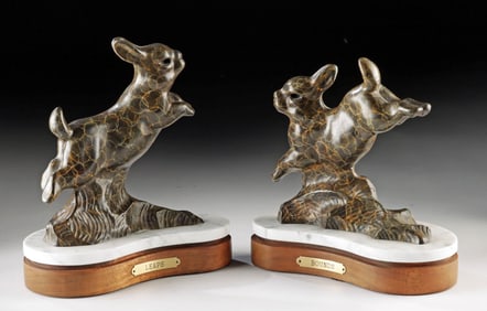 Gerald Balciar Copper Sculptures "Leaps & Bounds" 1997