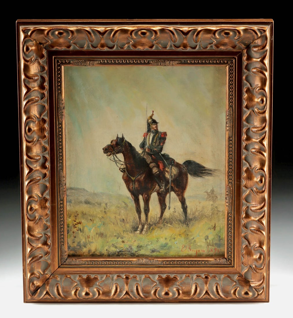 Emile Bujon Painting - Soldier on Horse (1891) (1 of 4)