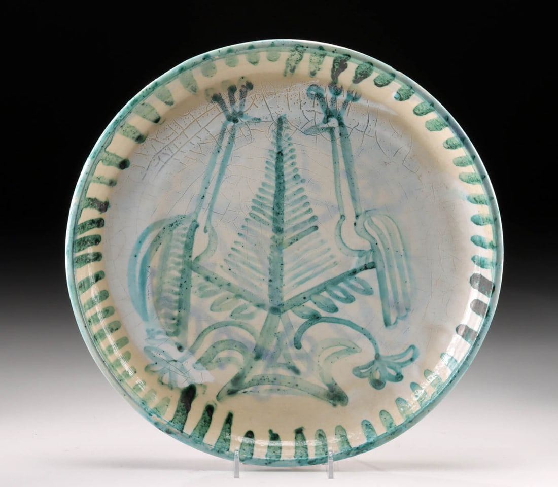 Robert Picault Ceramic Plate - Avian Motif (1948) (1 of 3)