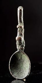 Post-Conquest Inca Brass Spoon