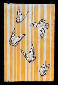 Alena Vavilina - "Butterflies Series #36" w/ Gold Leaf