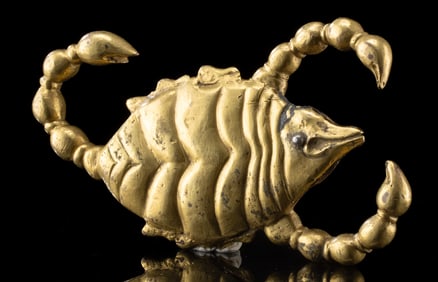 18th C. Tibetan Gilt Sword Handle of Begtse Chen