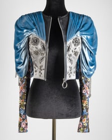 Louis Vuitton Runway Embellished Velvet & Beaded Jacket