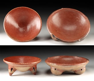 Two Chupicuaro Bichrome Tripod Bowls, ex-Arte Primitivo